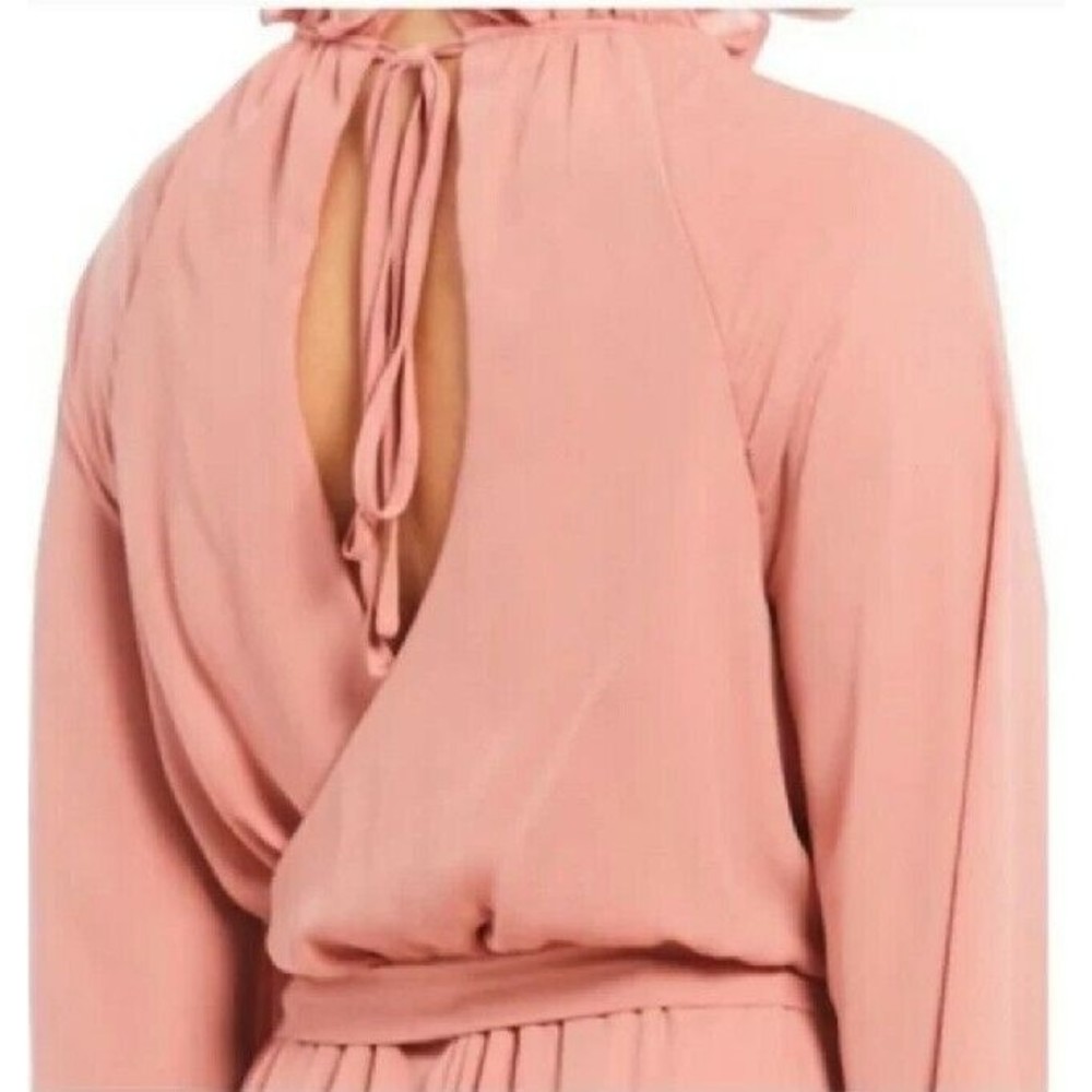 Gianni Bini Womens Short Romper Ruffled Salmon Size Small - Picture 3 of 12